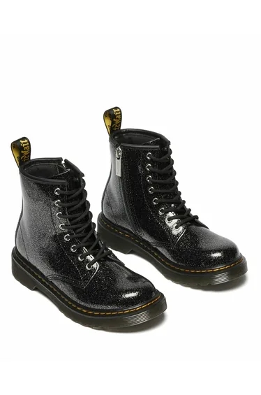 Kids 1460 J Nebula Glitter Ankle Boots in Leather