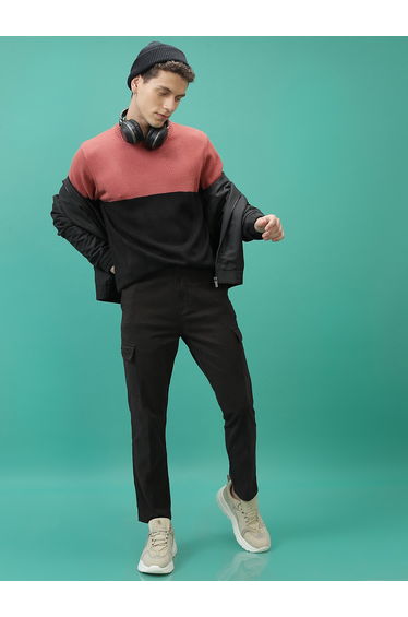 Mid Rise Regular Fit Trousers with Cargos Pockets