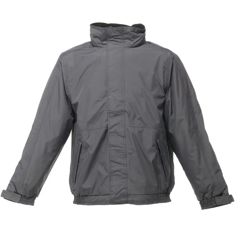 Regatta Mens Dover Waterproof Windproof Jacket - Seal Grey/Black - 1