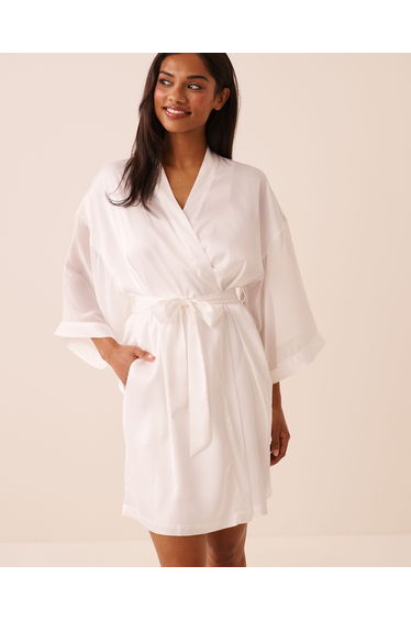 Satin and Chiffon Kimono