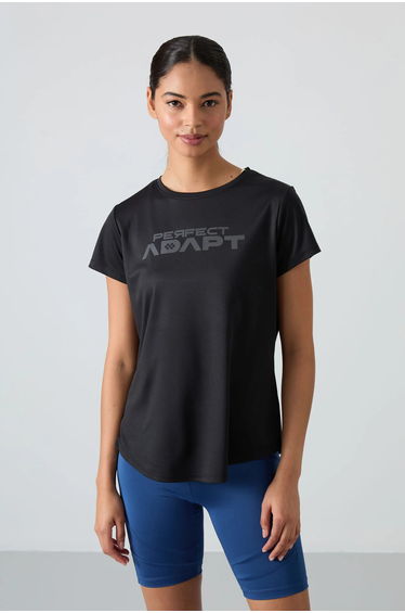TOMMY Printed Polyester Crew Neck T-Shirt