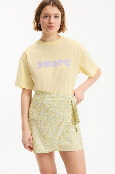 Slogan Crew Neck Short Sleeve T-Shirt