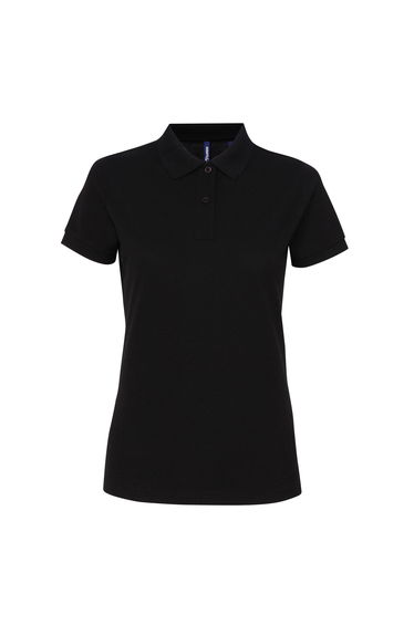 Asquith & Fox Womens/Ladies Short Sleeve Performance Blend Polo Shirt - Black
