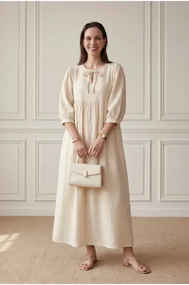 فستان بيج ماكسي بقصة مستقيمة