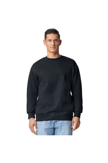 Gildan Unisex Adult Hammer Maxweight Crew Neck Sweatshirt - Pitch Black