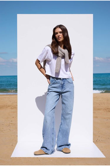 Blue High Waist Jeans