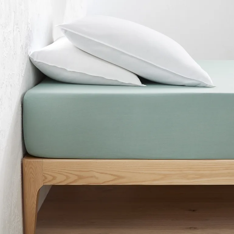 شرشف سرير قطن جيرسية بحواف مطاطية - 1