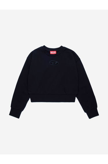 Girls Oval D Sweatshirt in Black