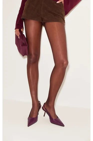 حذاء كعب عالي بريتي ليتل ثينق باللون الأرجواني