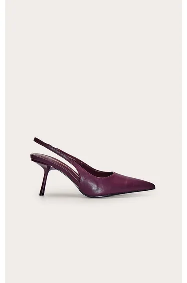 حذاء كعب عالي بريتي ليتل ثينق باللون الأرجواني