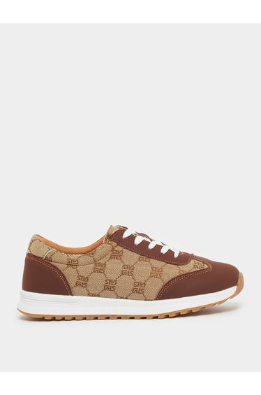 Printed Lace Up Sneakers