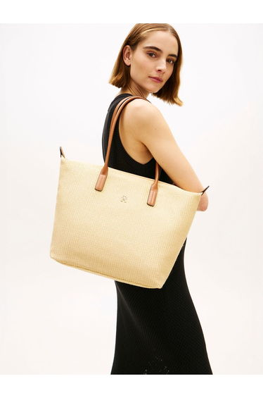 Popette Tote Raffia Natural Raffia