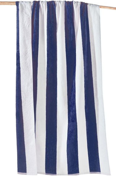Hendaye Stripe 100% Cotton Velour Beach Towel
