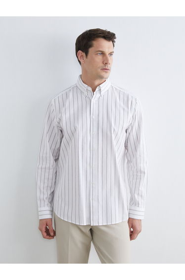 Regular Fit Striped Men's Shirt