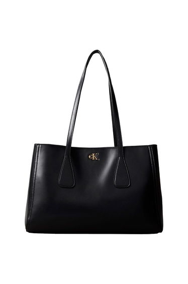 CK Medium Work Tote Black / Antique Light Gold