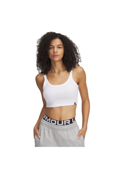 Women's Under Armour Rival Rib Tank Top in White