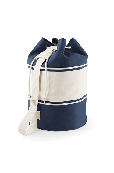 Quadra Canvas Duffel Bags - 30 Litres - French Navy/Off White