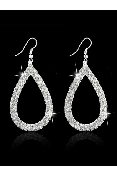 Teardrop Rhinestone Earrings