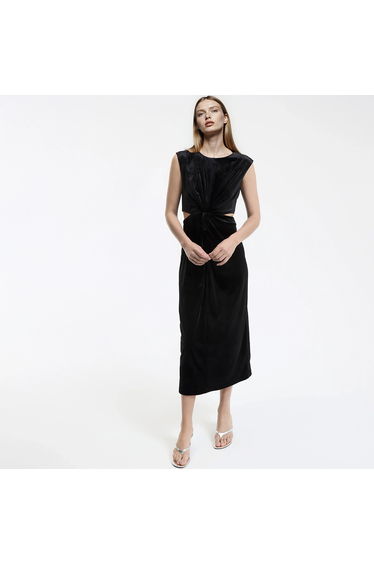 Shift Dress in Smooth Velour