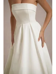 فستان ميدي بأكتاف مكشوفة - 6