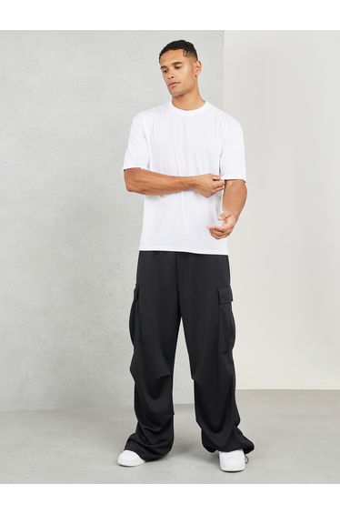 Oversized Roll Up Sleeves T-Shirt with Side Slit