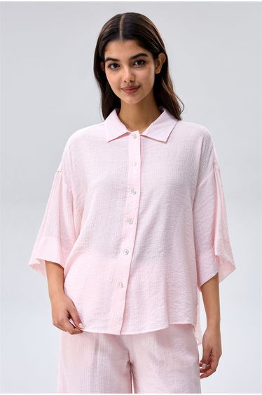 Relaxed Collared Button Shirt