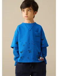 Beano Blue Double Layer Waffle T-Shirt - 3