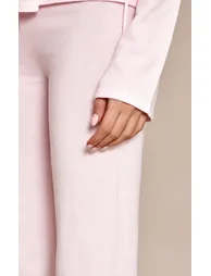 Pink Fine Knit Flared Legging - 3