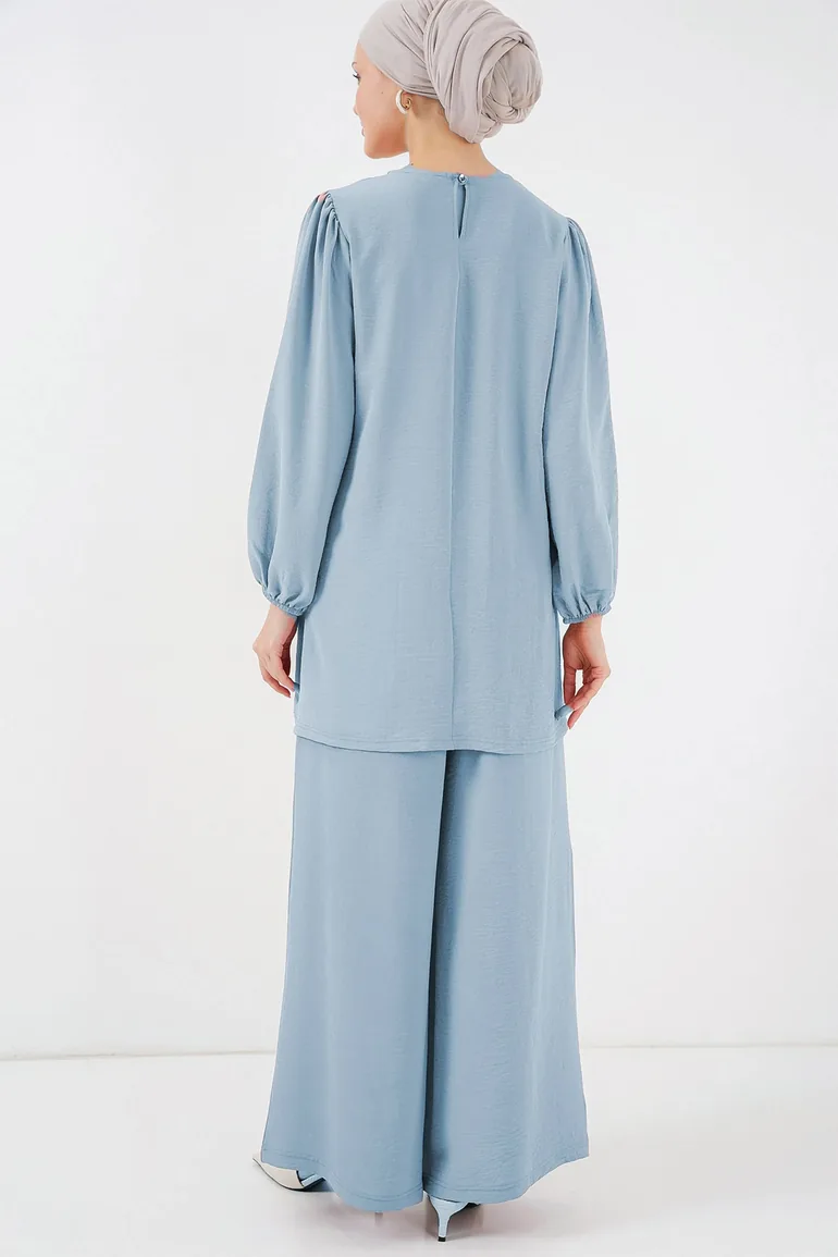 BDART Tunic & Wide Leg Pants Two-Piece Coord Set - 2