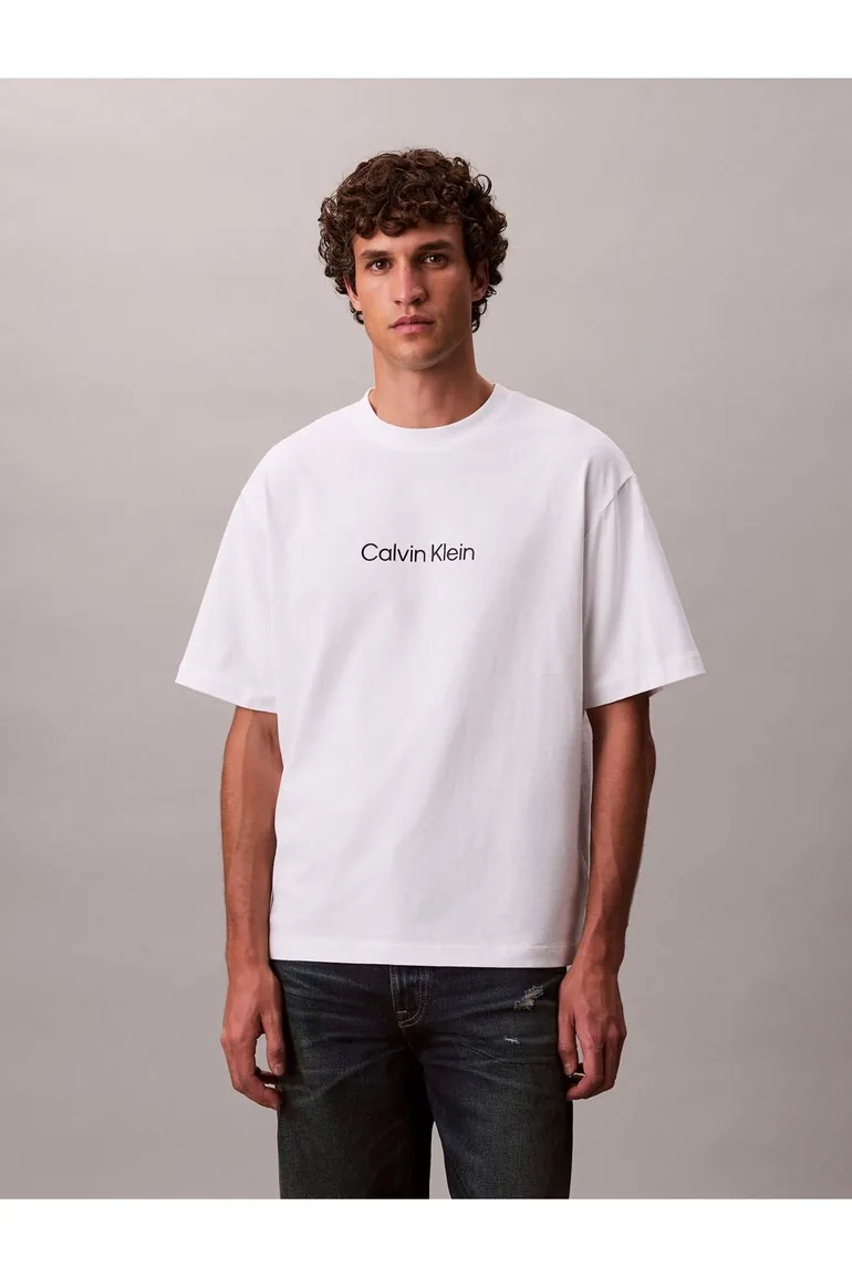 Relaxed Standard Logo Crewneck T-Shirt Bright White