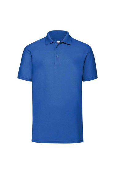 Fruit of the Loom Mens Pique Polo Shirt - Royal Blue