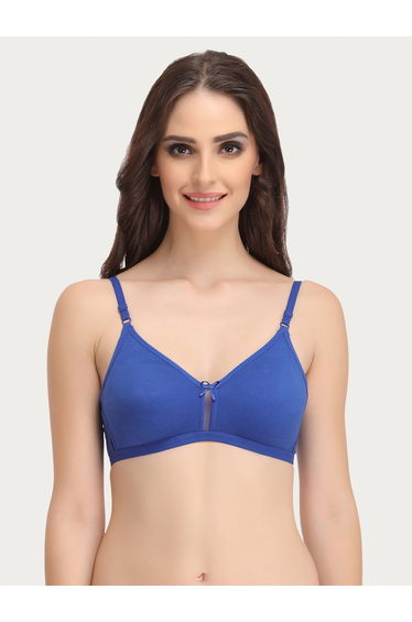 Cotton Rich Non-Padded Non-Wired Full Coverage Bra