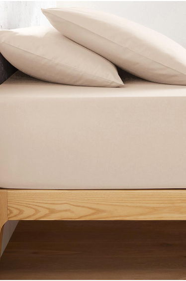 Scenario Plain 100% Cotton Fitted Sheet for Deep Mattresses (32cm)
