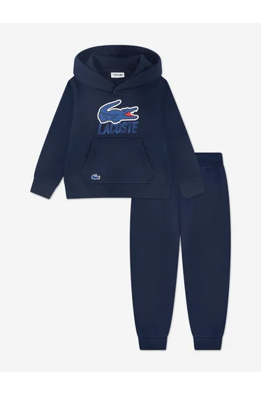 Lacoste Boys Logo Tracksuit in Navy