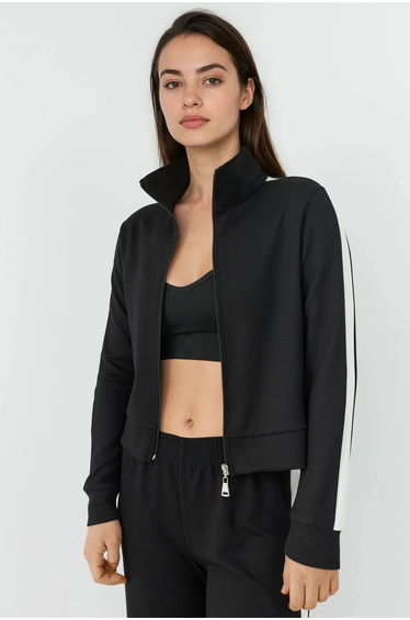 Soft Touch Modal Stand Collar Sports Jacket