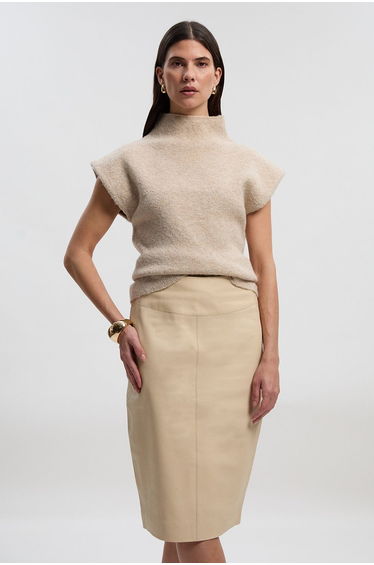 Leather Signature Pencil Skirt