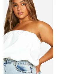 Plus Puff Ball Bengaline Bodysuit - white - 3