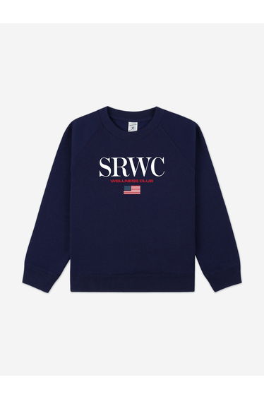 Sporty & Rich Kids Nautical Sweatshirt in Navy