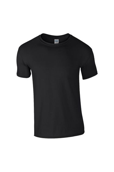 Gildan Mens Soft Style Ringspun T Shirt - Black
