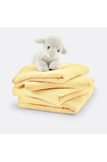 Set of 4 Kumla Large Cotton Muslin Squares