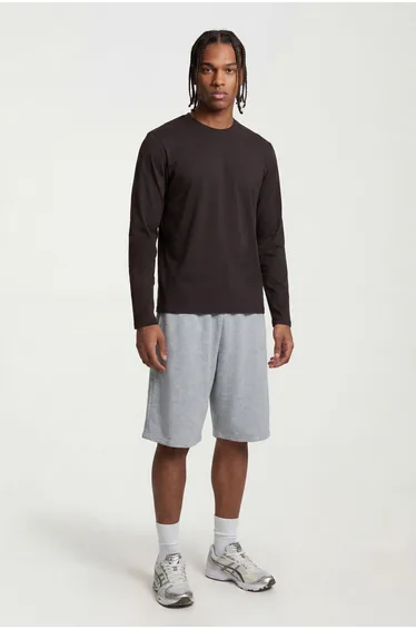 Essential Regular Fit Long Sleeve T-Shirt - chocolate