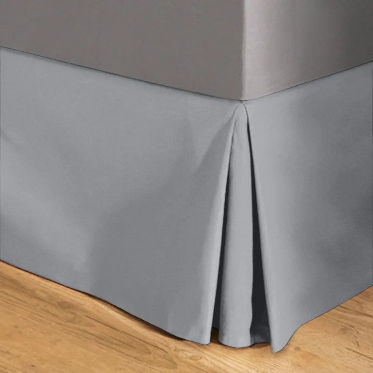 شرشف سرير ضيق  باللون الرمادي