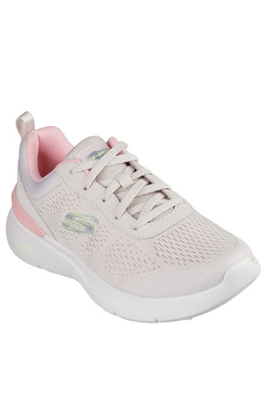 Skechers Womens/Ladies Dynamight 2.0 New Heights Skech-Air Trainers - Natural/Pink