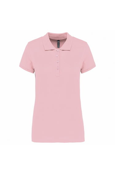 Kariban Womens/Ladies Pique Polo Shirt - Pale Pink