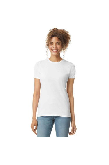 Gildan Womens/Ladies Softstyle Ringspun Cotton T-Shirt - White