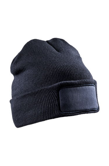 Result Genuine Recycled Unisex Adult Double Knit Beanie - Navy