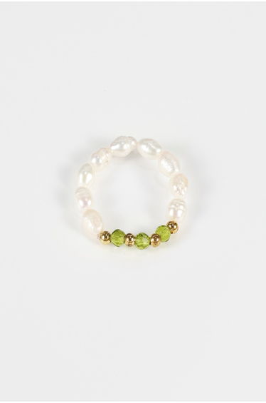 Katell Faux Pearl Beaded Rings