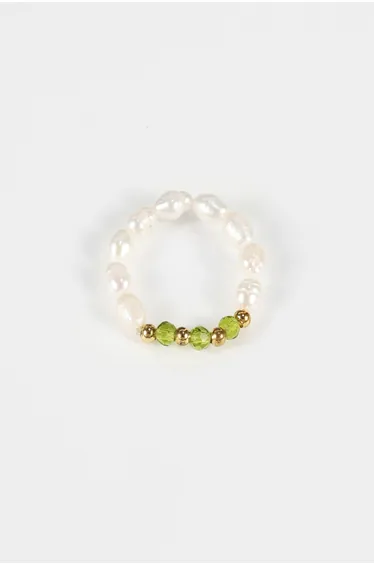 Katell Faux Pearl Beaded Rings