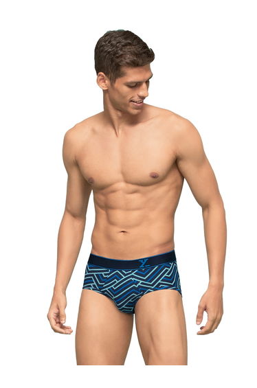 Men Cotton Stripes Parallax Briefs