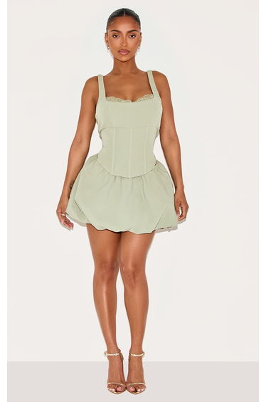 Shape Sage Lace Trim Corset Top